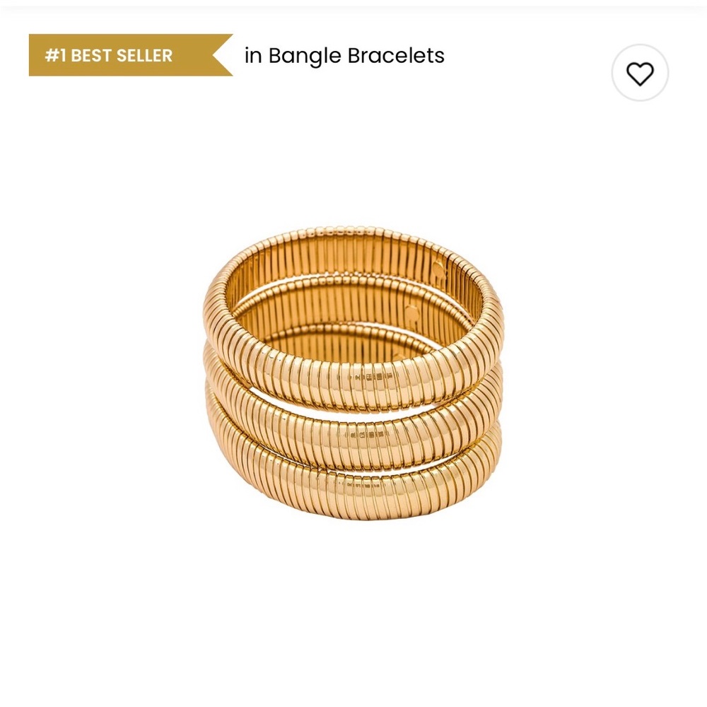 Ettika Gold Coil Bracelets - Picture 2 of 2